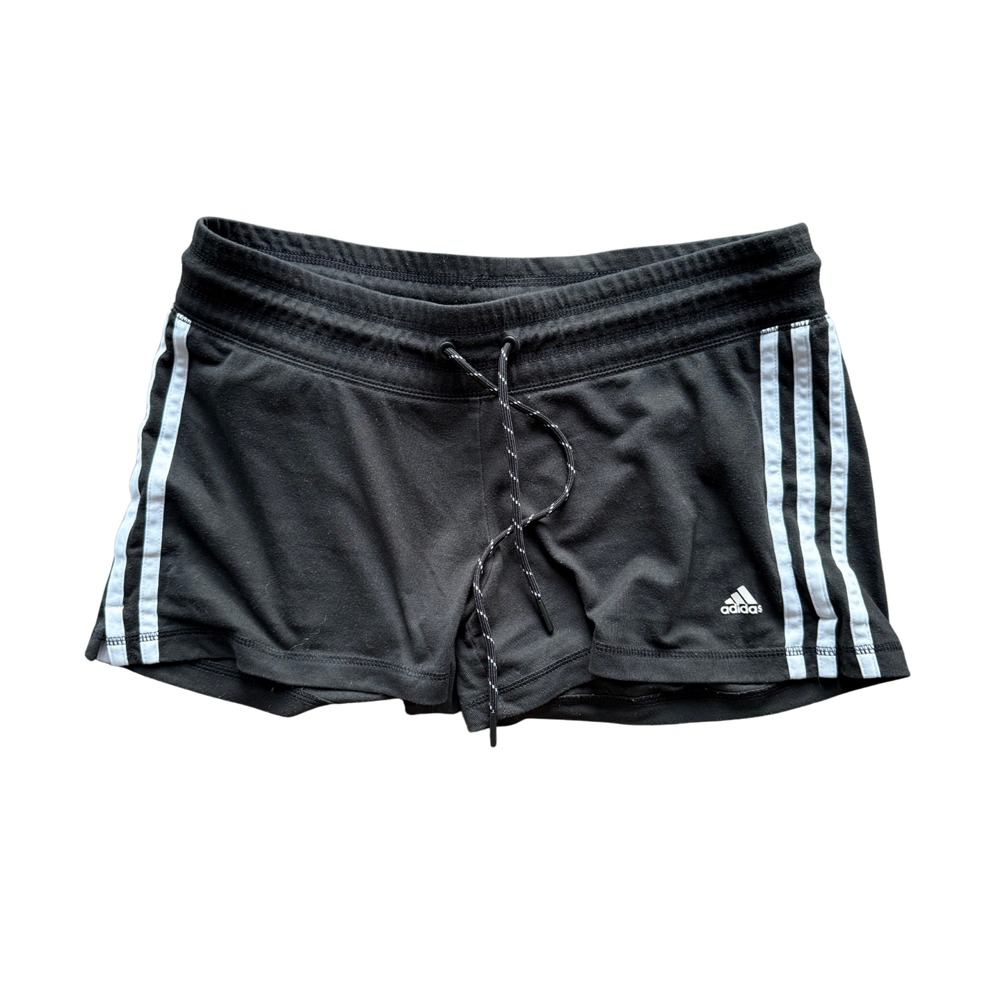VINTAGE ADIDAS BLACK MINI SHORTS