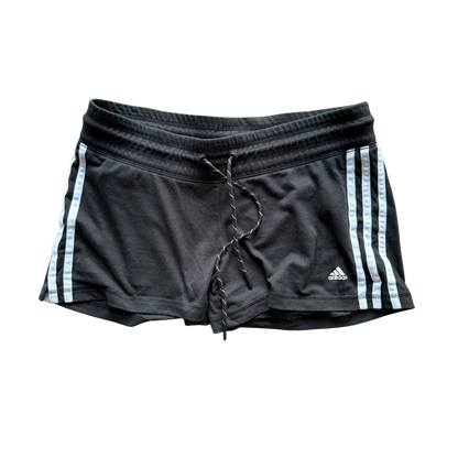 VINTAGE ADIDAS BLACK MINI SHORTS