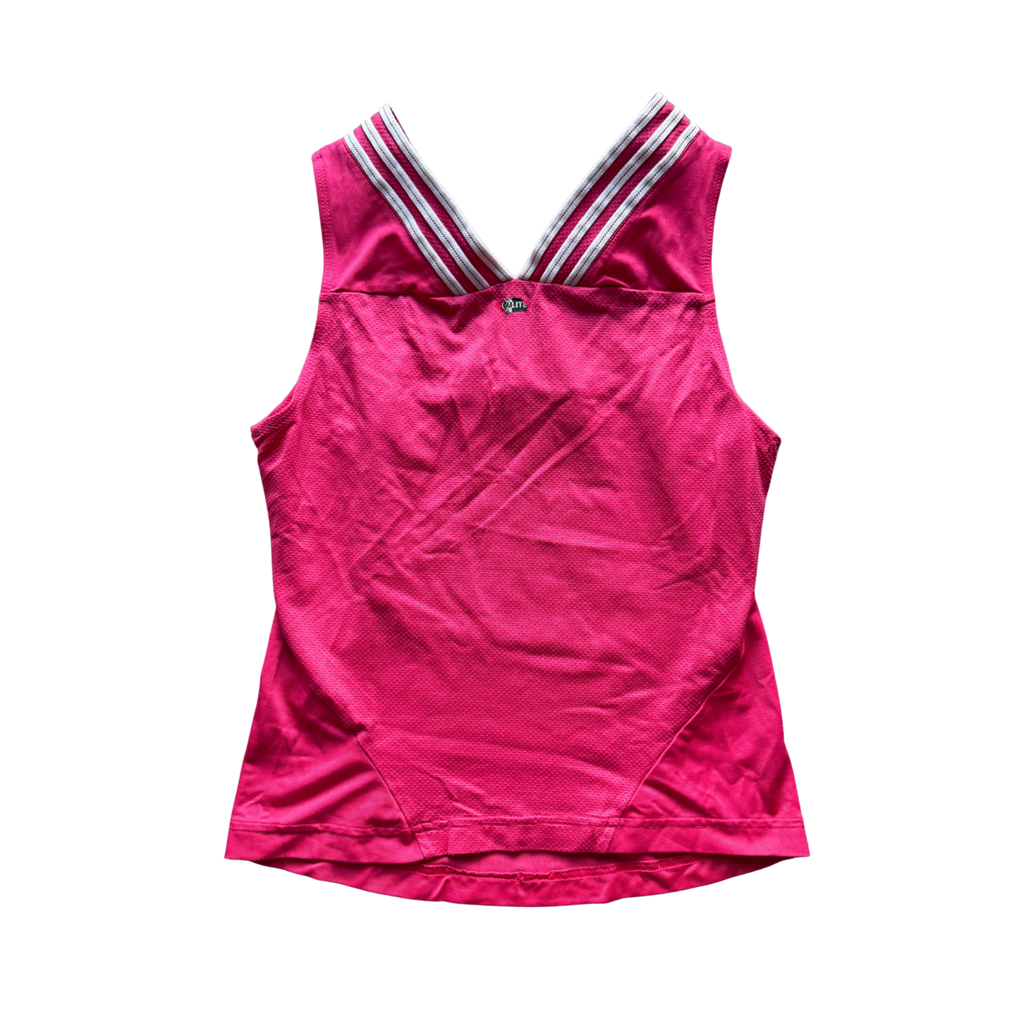 VINTAGE ADIDAS PINK V-NECK TANK TOP
