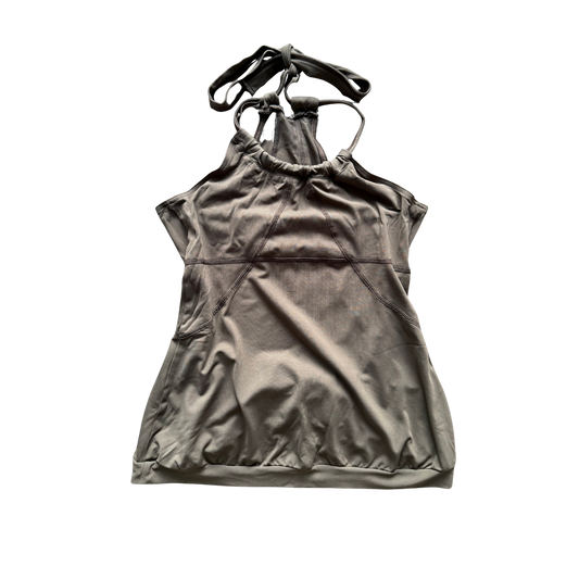 VINTAGE CASALL ARMY GREEN HALTERNECK TOP