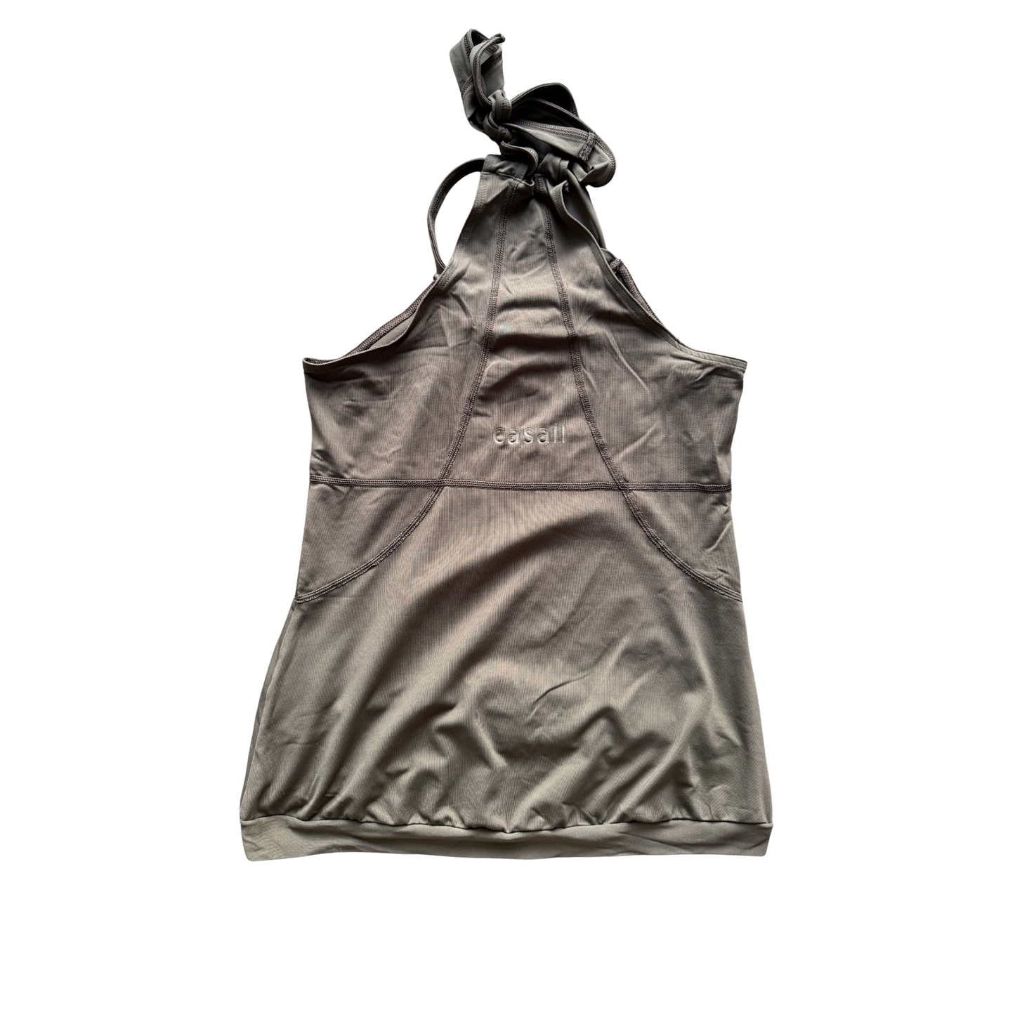 VINTAGE CASALL ARMY GREEN HALTERNECK TOP