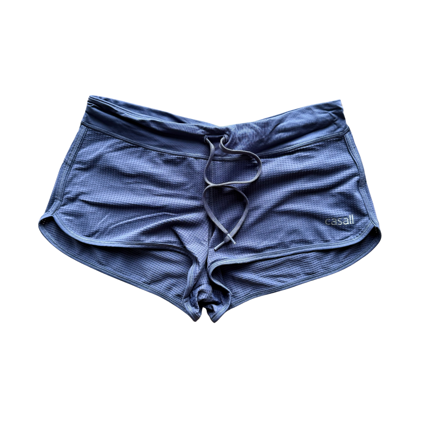 VINTAGE CASALL GREY-BLUE LOW-RISE SPORTS SHORTS