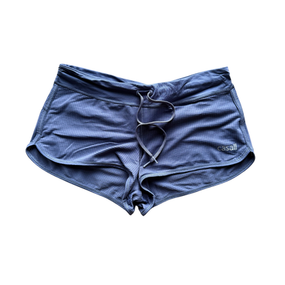 VINTAGE CASALL GREY-BLUE LOW-RISE SPORTS SHORTS