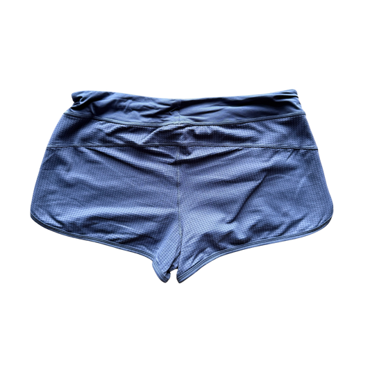 VINTAGE CASALL GREY-BLUE LOW-RISE SPORTS SHORTS