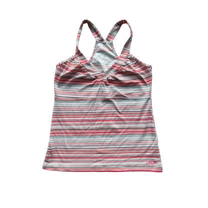 VINTAGE CASALL STRIPED V-NECK TANK TOP
