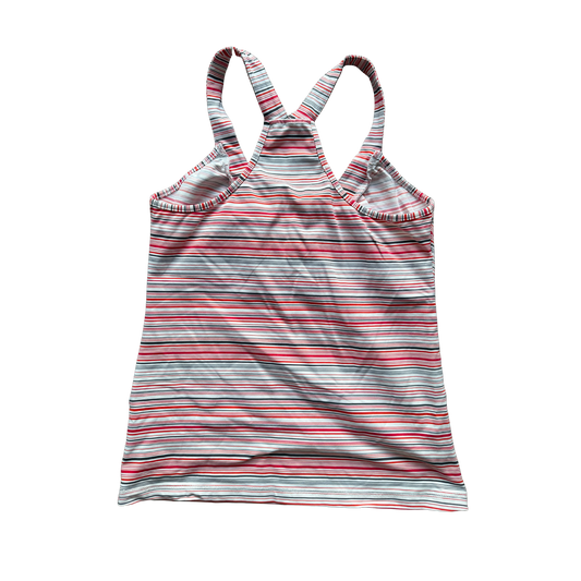 VINTAGE CASALL STRIPED V-NECK TANK TOP