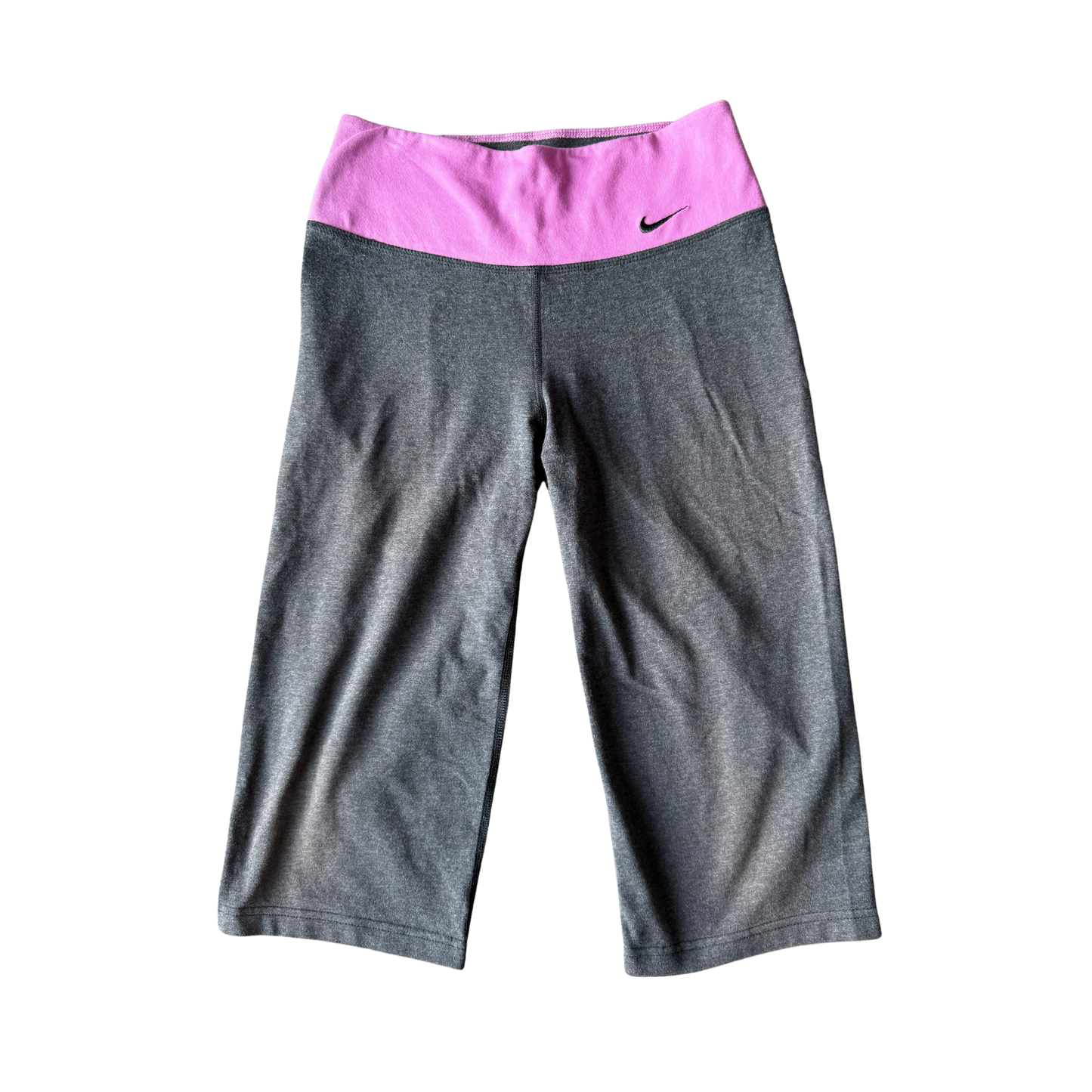 VINTAGE NIKE DARK GREY CAPRISWITH PURPLE WAISTBAND