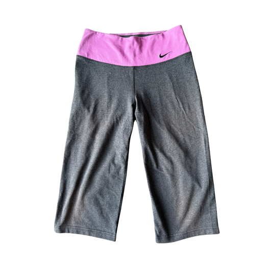 VINTAGE NIKE DARK GREY CAPRISWITH PURPLE WAISTBAND