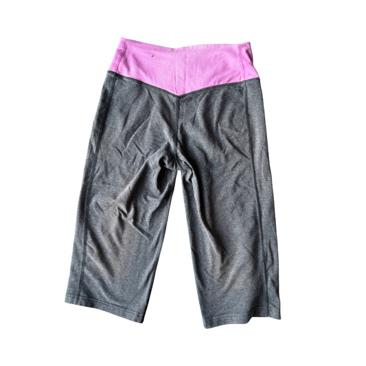 VINTAGE NIKE DARK GREY CAPRISWITH PURPLE WAISTBAND