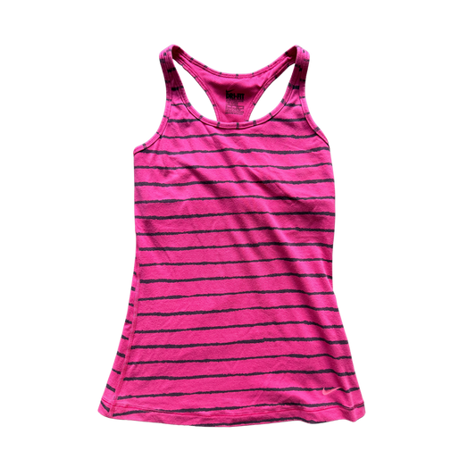 VINTAGE NIKE STRIPED PINK TANK TOP