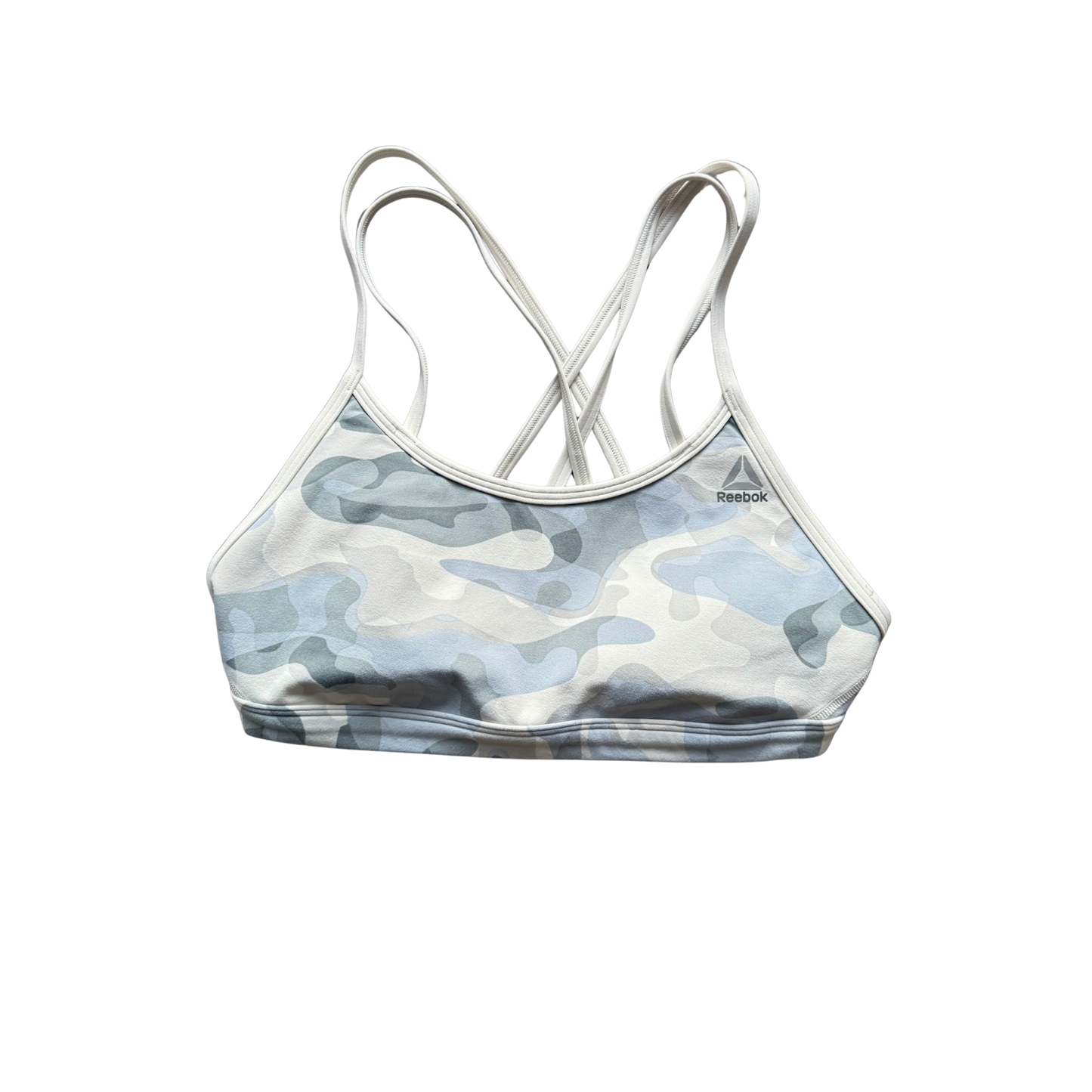 VINTAGE REEBOK SOFT GREY CAMO SPORTS BRA
