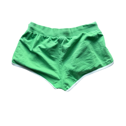 VINTAGE PUMA BRIGHT GREEN LOW-RISE SPORTS SHORTS