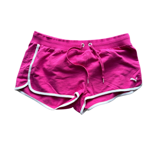 VINTAGE PUMA PINK SPORTS SHORTS WITH WHITE LINING