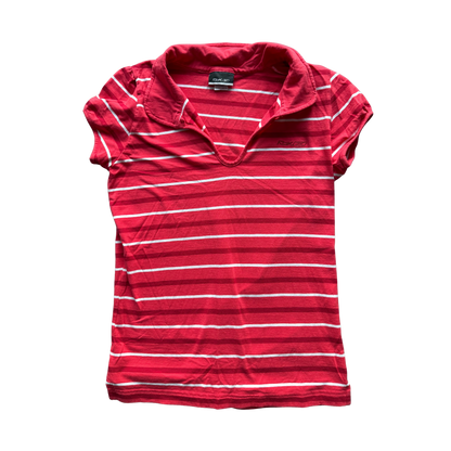VINTAGE REEBOOK RED STRIPED POLO