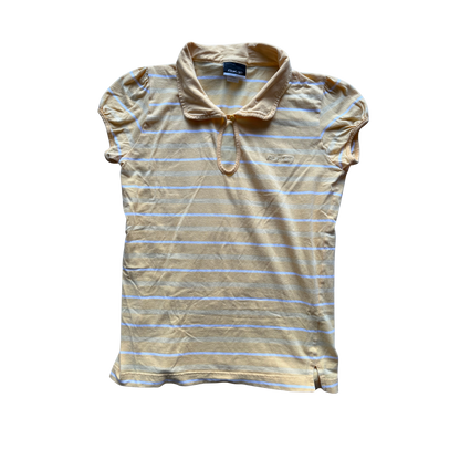 VINTAGE REEBOOK YELLOW STRIPED POLO