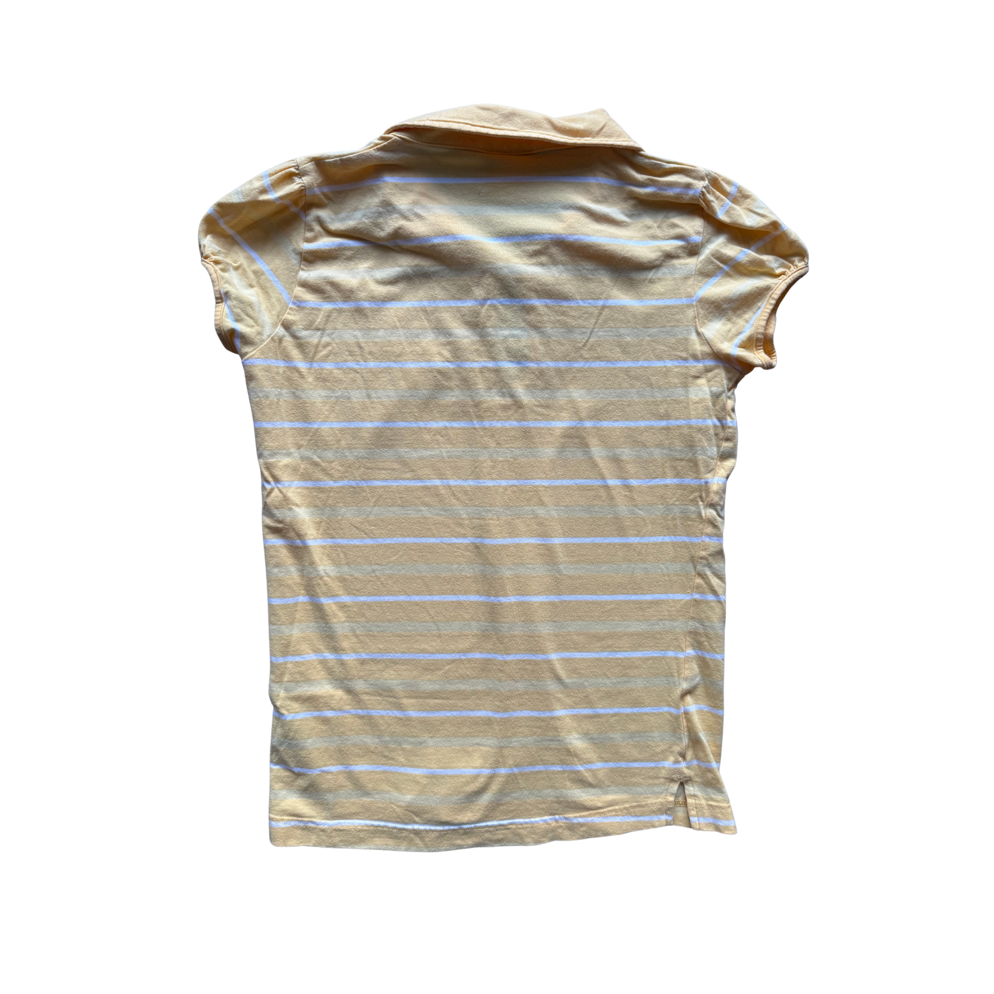VINTAGE REEBOOK YELLOW STRIPED POLO