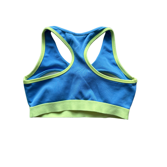 VINTAGE ADIDAS STELLASPORT BLUE/GREEN SPORTS BRA