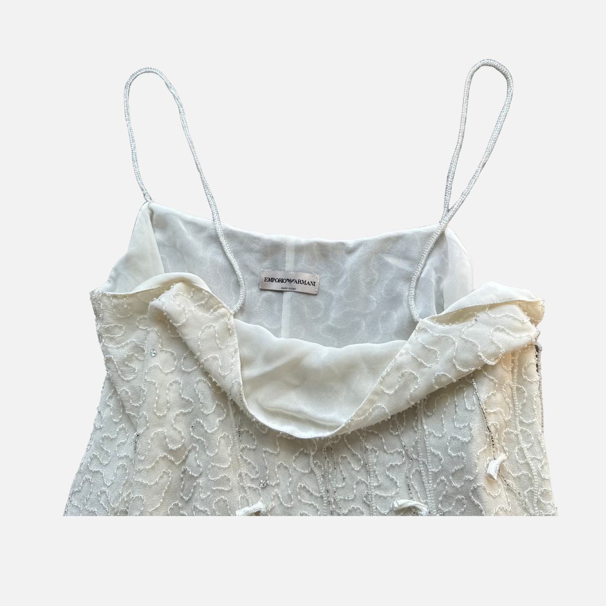 Emporio Armani Beaded Silk Cami