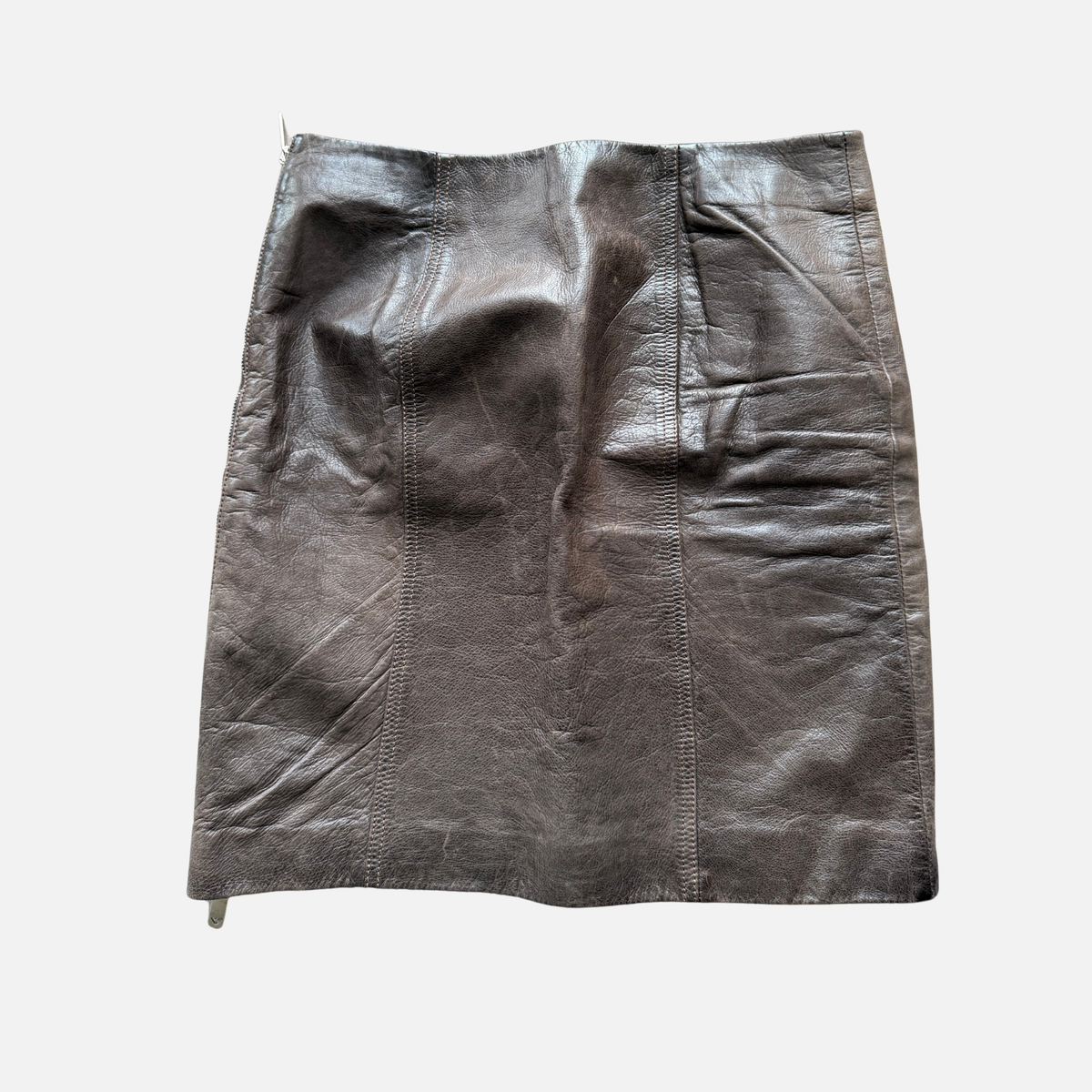 Emporio Armani 2003 Leather Pencil Skirt