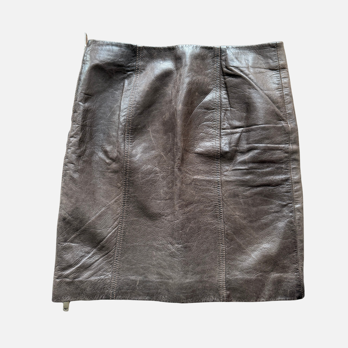 Emporio Armani 2003 Leather Pencil Skirt
