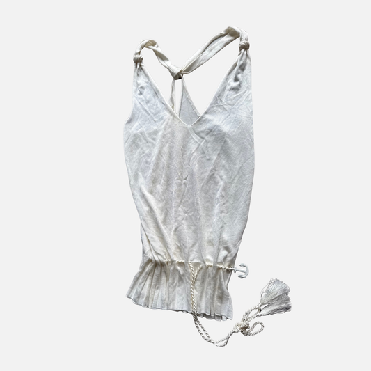 Gucci Cream V-Neck Tank 2006