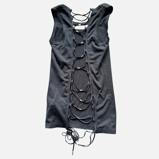 Gucci Black Tie-Back Tank 2009