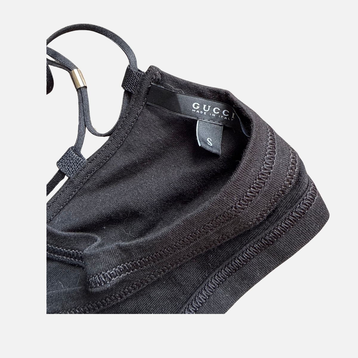 Gucci Black Tie-Back Tank 2009