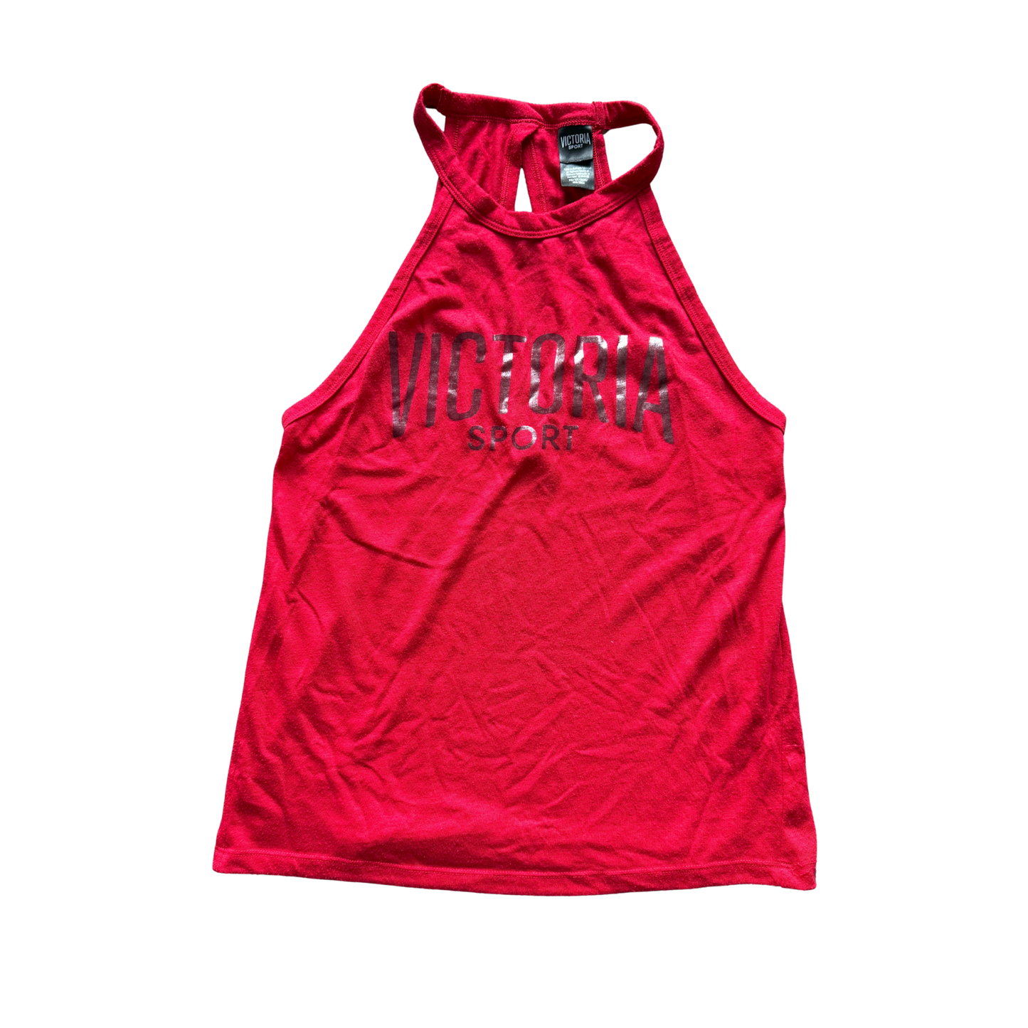 VINTAGE VICTORIA’S SECRET SPORT RED HALTERNECK TOP