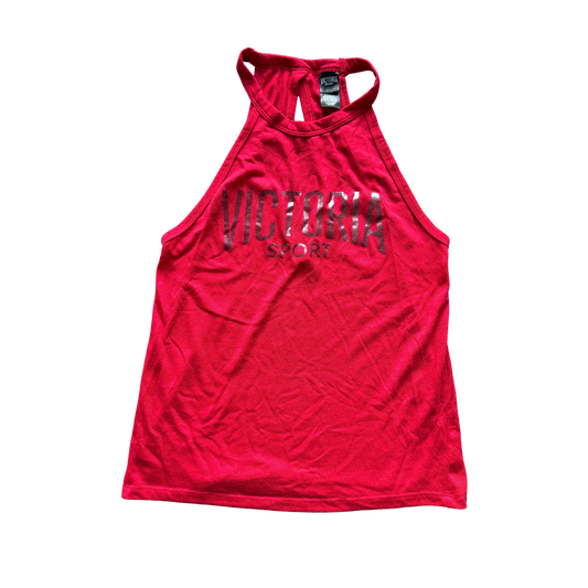 VINTAGE VICTORIA’S SECRET SPORT RED HALTERNECK TOP